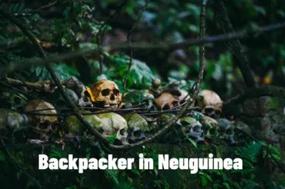 Backpacker in Neuguinea poster1